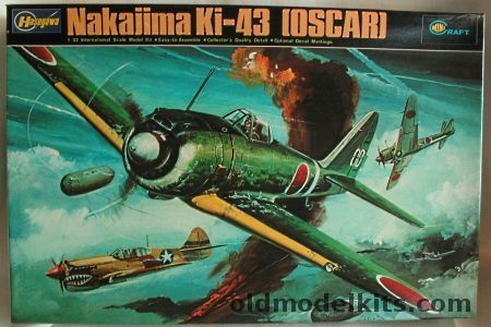 Hasegawa 1/32 Nakajima Ki-43 Hayabusa Oscar - Japanese Army or Thai Air Force (Thailand), JS-089 plastic model kit